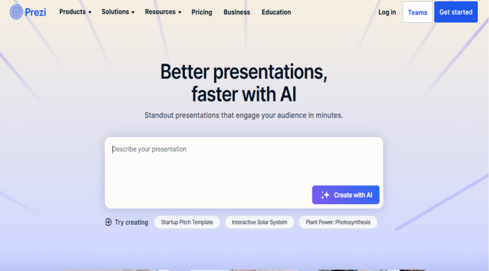 موقع Prezi