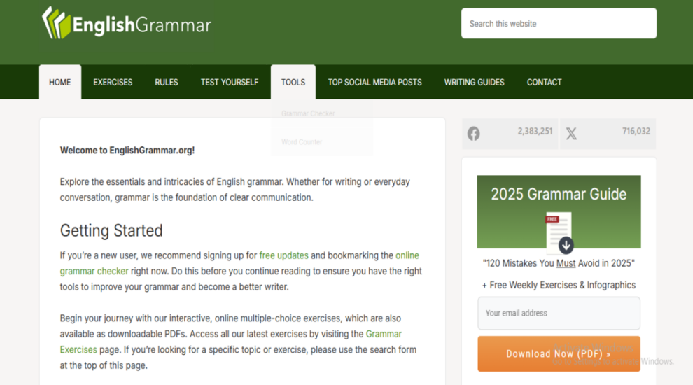 موقعEnglish Grammar