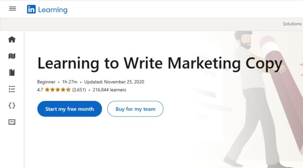 كورس كتابة المحتوى من LinkedIn