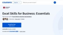 كورس Excel من Coursera
