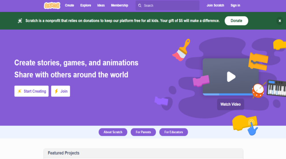 موقع لتعليم البرمجة للأطفال