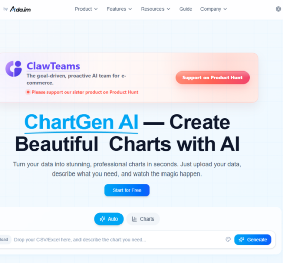 موقع ChartGen AI