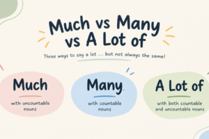 Much وMany وA Lot of