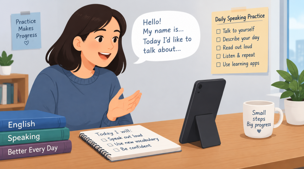 التحدث بالإنجليزية