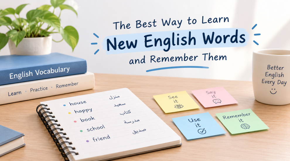 تعلم الكلمات الإنجليزية