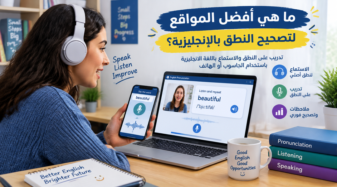ما هي أفضل المواقع لتصحيح النطق بالإنجليزية؟